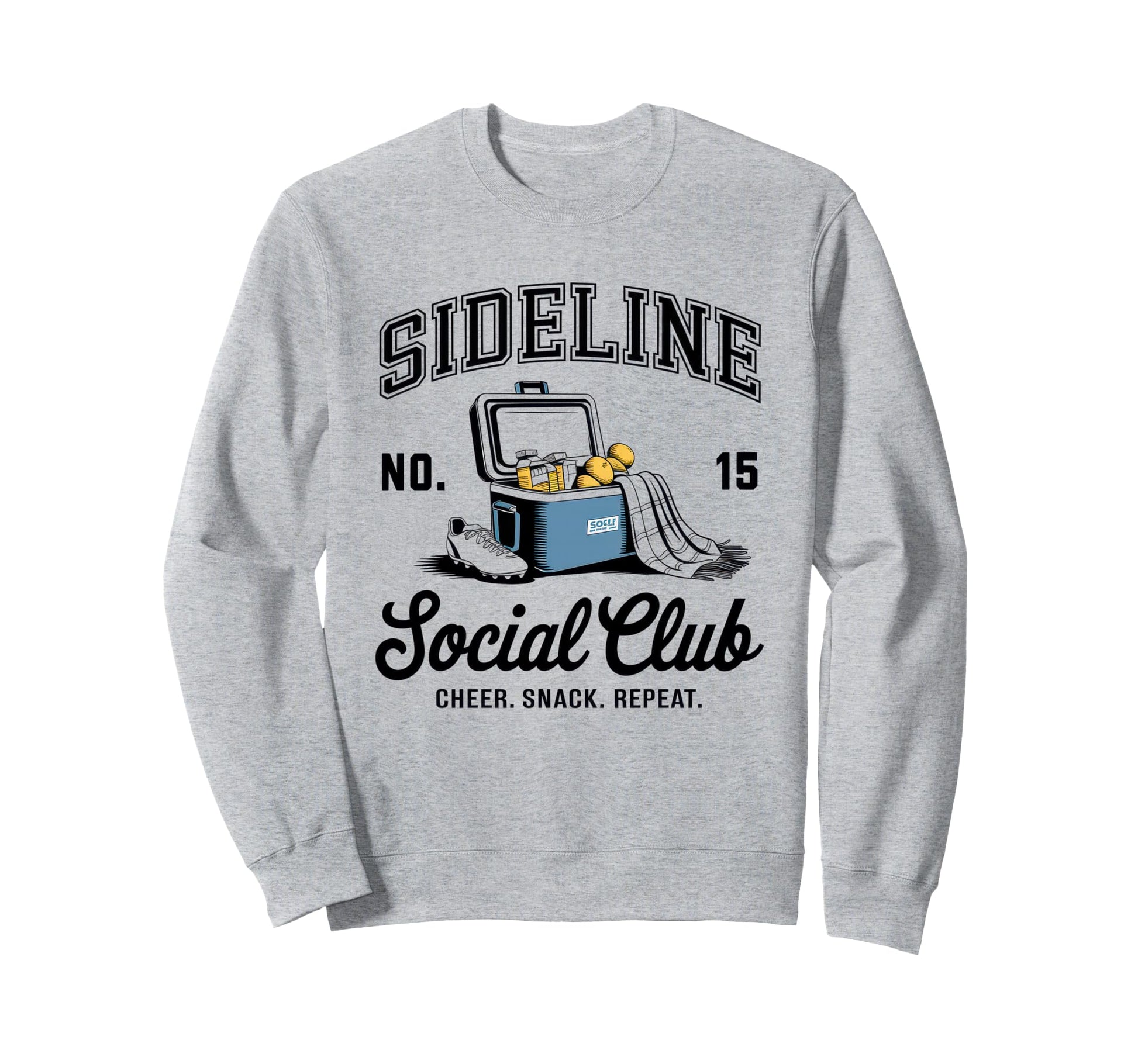Sideline Social Club Soccer Mom Game Sweatshirt - Unique Graphic Men Women - T-Shirt, Sweatshirt, Hoodie