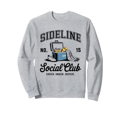 Sideline Social Club Soccer Mom Game Sweatshirt - Unique Graphic Men Women - T-Shirt, Sweatshirt, Hoodie