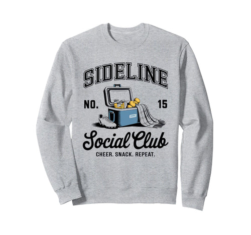 Sideline Social Club Soccer Mom Game Sweatshirt - Unique Graphic Men Women - T-Shirt, Sweatshirt, Hoodie