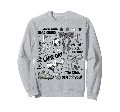 Soccer Mom Daughter Son Heart Field Sweatshirt - Trendy Graphic for Adults - T-Shirt, Sweatshirt, Hoodie