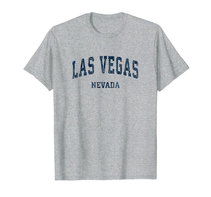 Las Vegas Nevada Nv Varsity Sports T-Shirt - Fun Novelty Design for Adults - T-Shirt, Sweatshirt, Hoodie