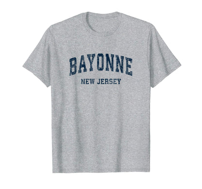 Bayonne New Jersey Nj Varsity Sports T-Shirt - Fun Novelty Design Unisex - T-Shirt, Sweatshirt, Hoodie