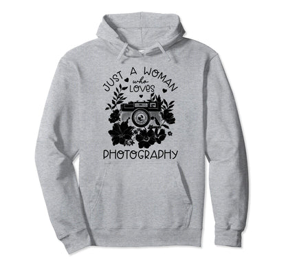Photographer Camera Flowers Photography Hoodie - Novelty Apparel Unisex - T-Shirt, Sweatshirt, Hoodie