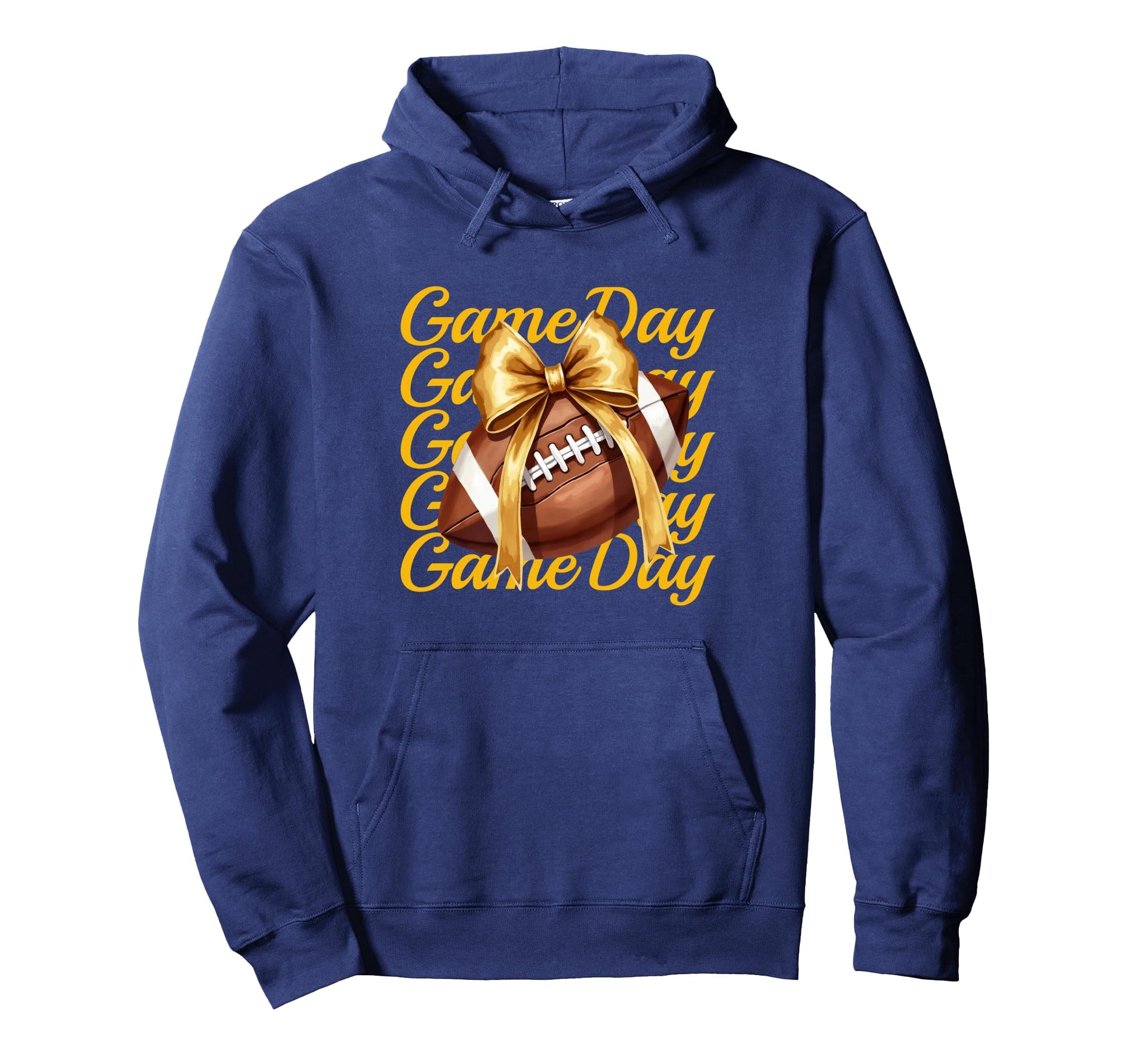 Cheer Fall Football Mom Yellow Game Day Hoodie - Minimalist Print Unisex - T-Shirt, Sweatshirt, Hoodie