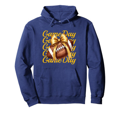Cheer Fall Football Mom Yellow Game Day Hoodie - Minimalist Print Unisex - T-Shirt, Sweatshirt, Hoodie