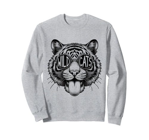 Wildcats School Sports Fan Team Sweatshirt - Fun Novelty Design for Adults - T-Shirt, Sweatshirt, Hoodie
