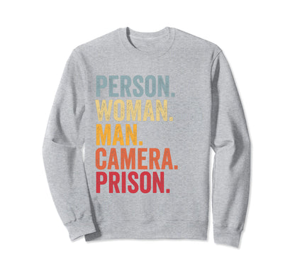 Person Camera Prison Tess Hoodie - Trendy Graphic Men Women - T-Shirt, Sweatshirt, Hoodie