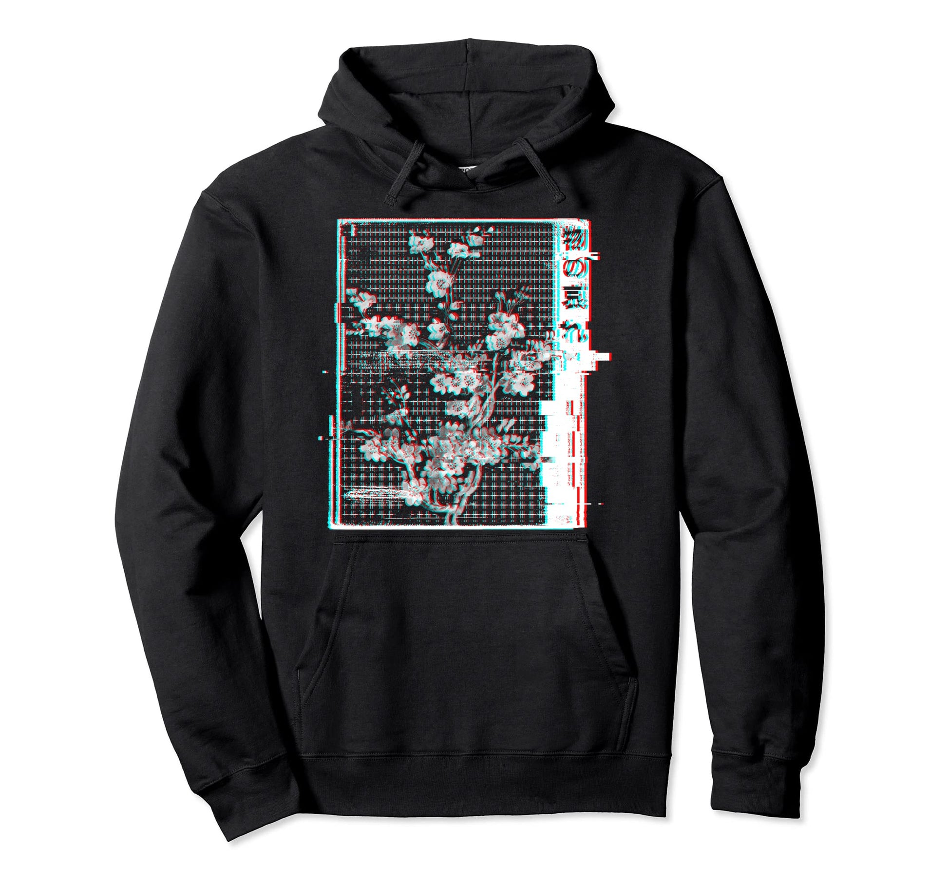 Mono No Aware Japanese Glitch Otaku Hoodie - Minimalist Print Unisex - T-Shirt, Sweatshirt, Hoodie