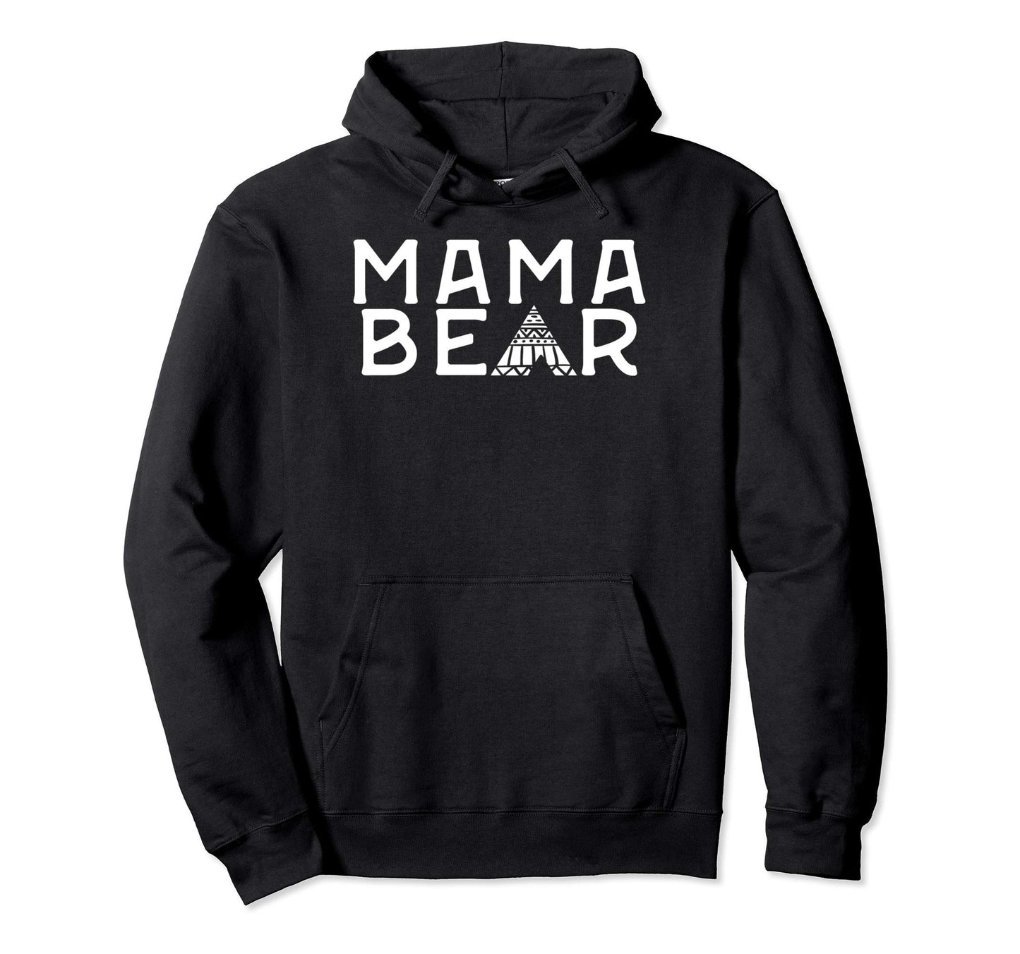 Mama Bear Matching Family Boho Hippie Gift Hoodie - Minimalist Print Unisex - T-Shirt, Sweatshirt, Hoodie