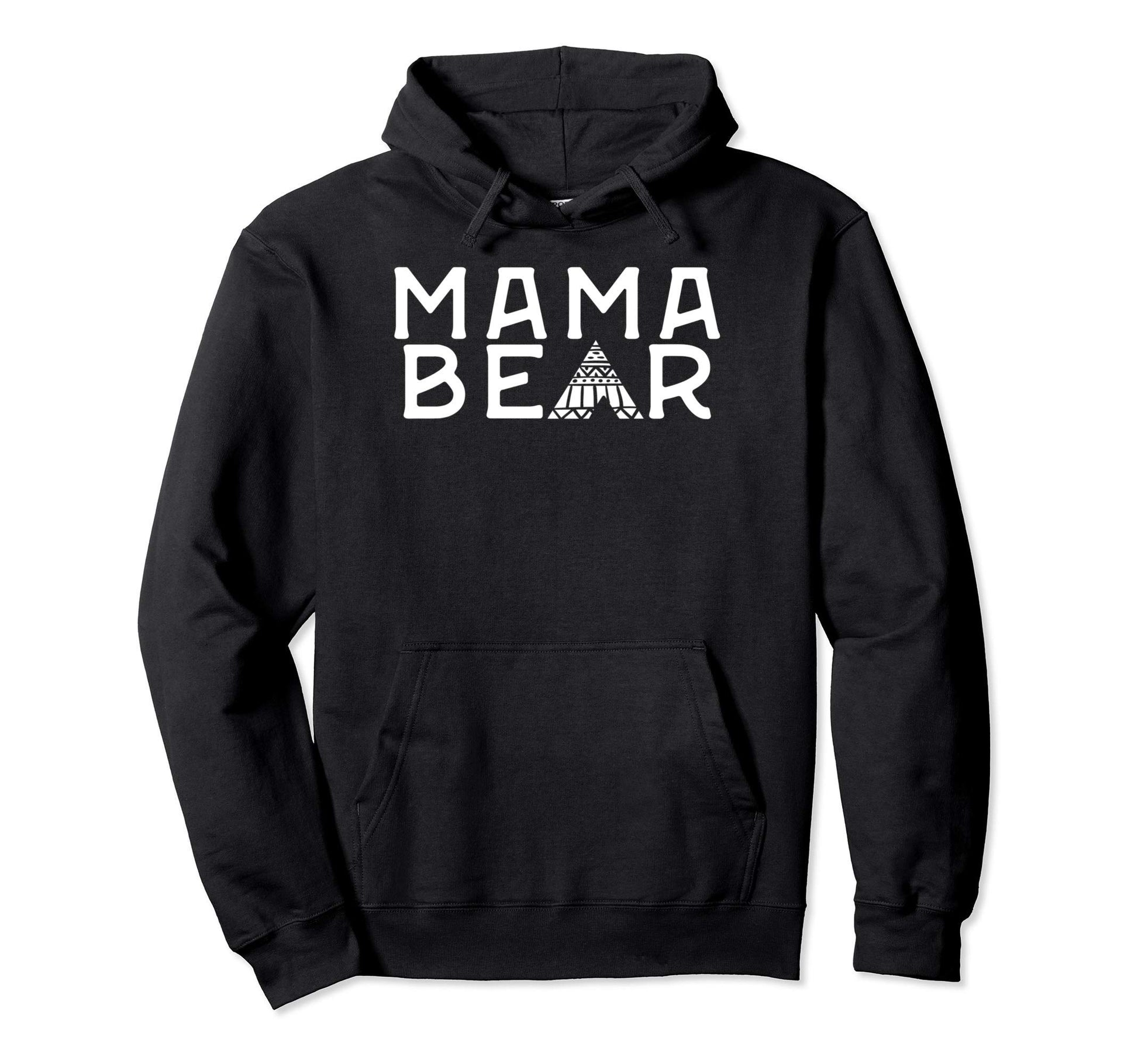 Mama Bear Matching Family Boho Hippie Gift Hoodie - Minimalist Print Unisex - T-Shirt, Sweatshirt, Hoodie