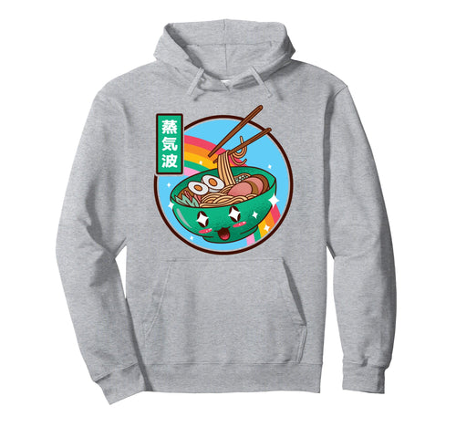 Happy Ramen Bowl Rainbow Japan Otaku Hoodie - Trendy Graphic Unisex - T-Shirt, Sweatshirt, Hoodie