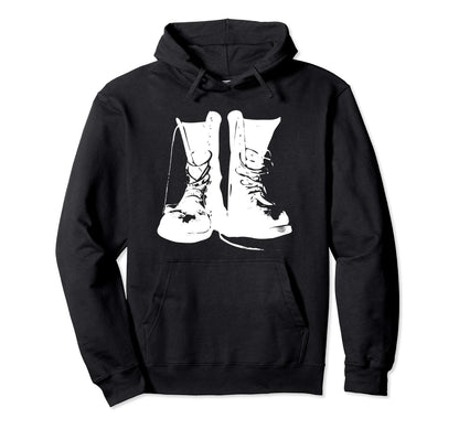 Grunge Rock Boots 90S Punk Rocker Band Hoodie - Fun Novelty Design Unisex - T-Shirt, Sweatshirt, Hoodie