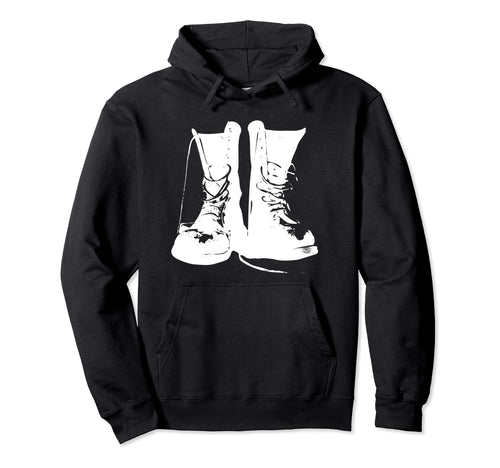 Grunge Rock Boots 90S Punk Rocker Band Hoodie - Fun Novelty Design Unisex - T-Shirt, Sweatshirt, Hoodie