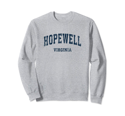 Hopewell Virginia Va Varsity Sports Sweatshirt - Novelty Apparel Men Women - T-Shirt, Sweatshirt, Hoodie