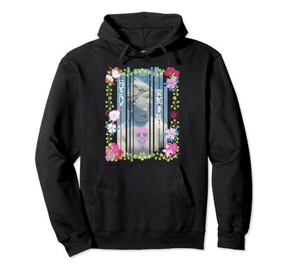 Stay Weird Creepy Pastel Goth Distressed Hoodie - Minimalist Print Unisex - T-Shirt, Sweatshirt, Hoodie