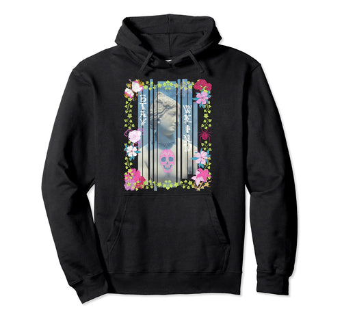 Stay Weird Creepy Pastel Goth Distressed Hoodie - Minimalist Print Unisex - T-Shirt, Sweatshirt, Hoodie