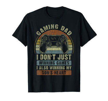 Gaming Dad Father Son Fathers Day T-Shirt - Custom Art Print for Adults - T-Shirt, Sweatshirt, Hoodie