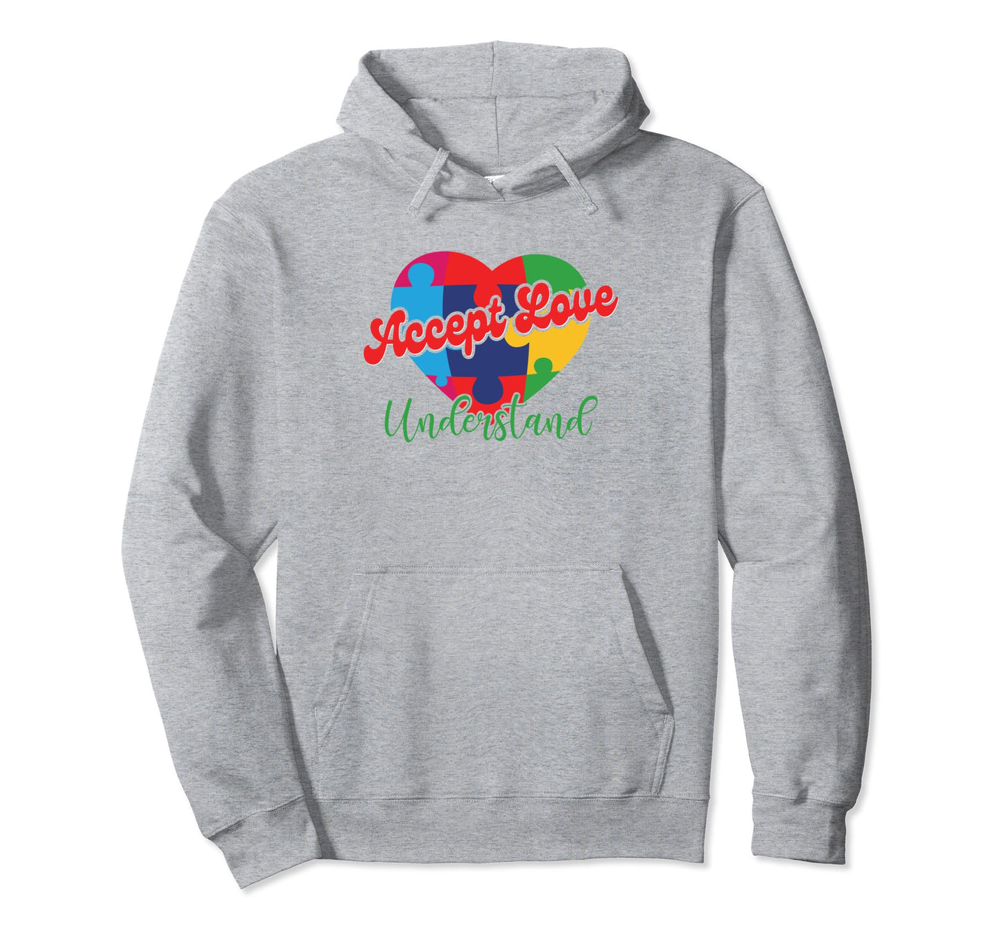 Accept Love Understand Autism Month Hoodie - Custom Art Print Unisex - T-Shirt, Sweatshirt, Hoodie
