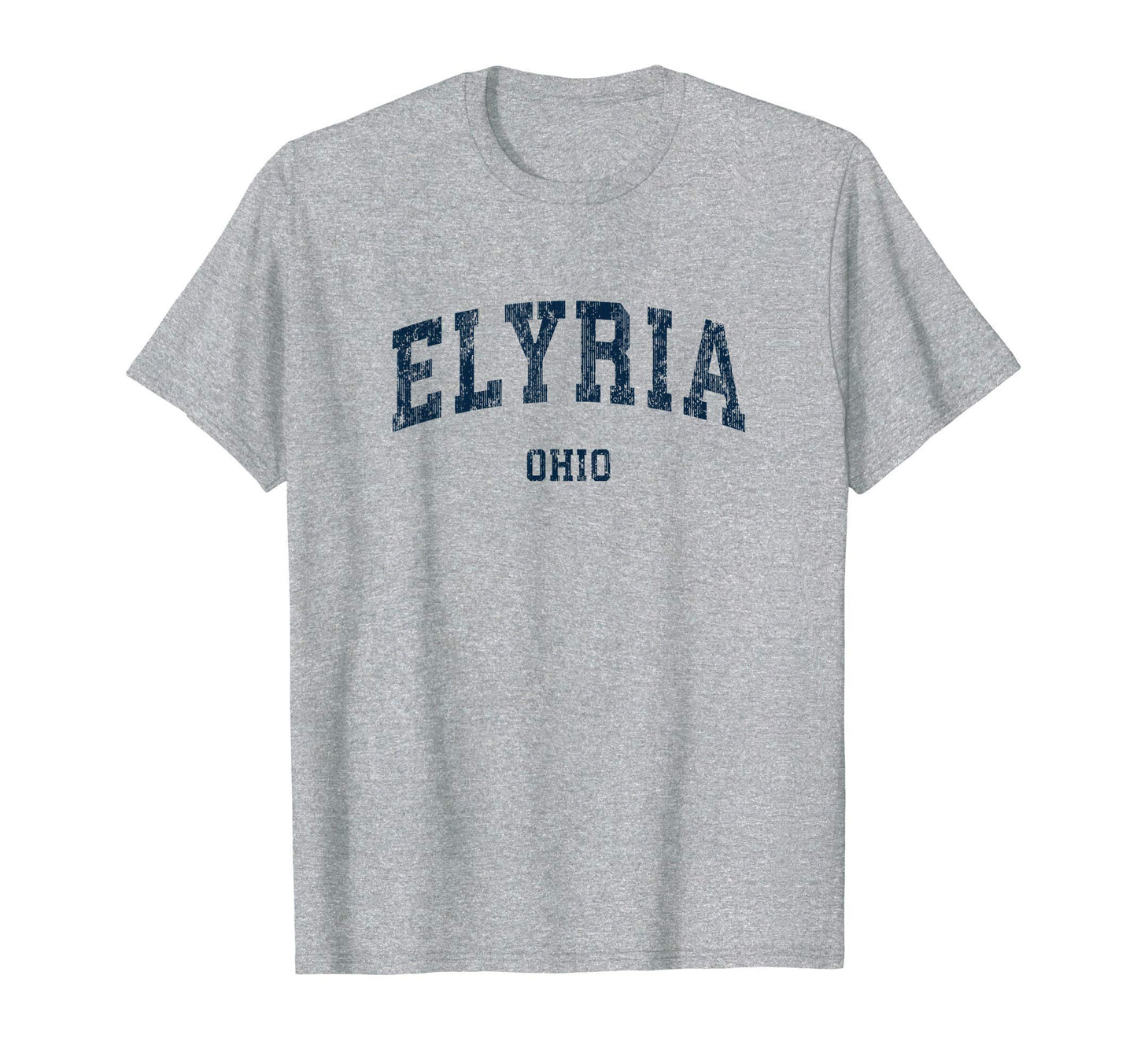 Elyria Ohio Oh Varsity Sports Navy T-Shirt - Trendy Graphic for Adults - T-Shirt, Sweatshirt, Hoodie