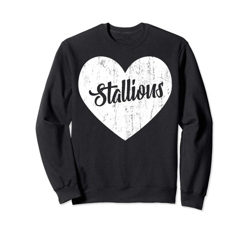 Stallions School Sports Fan Team Sweatshirt - Unique Graphic for Adults - T-Shirt, Sweatshirt, Hoodie
