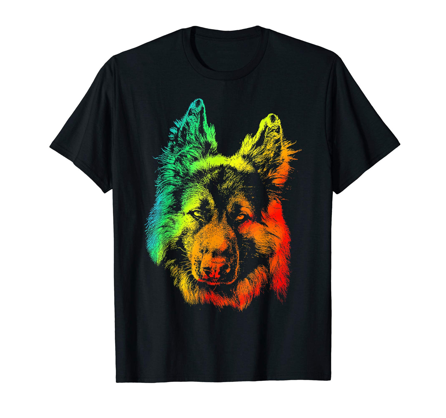 Shiloh Shepherd Colorful Rainbow T-Shirt - Aesthetic Graphic Unisex - T-Shirt, Sweatshirt, Hoodie