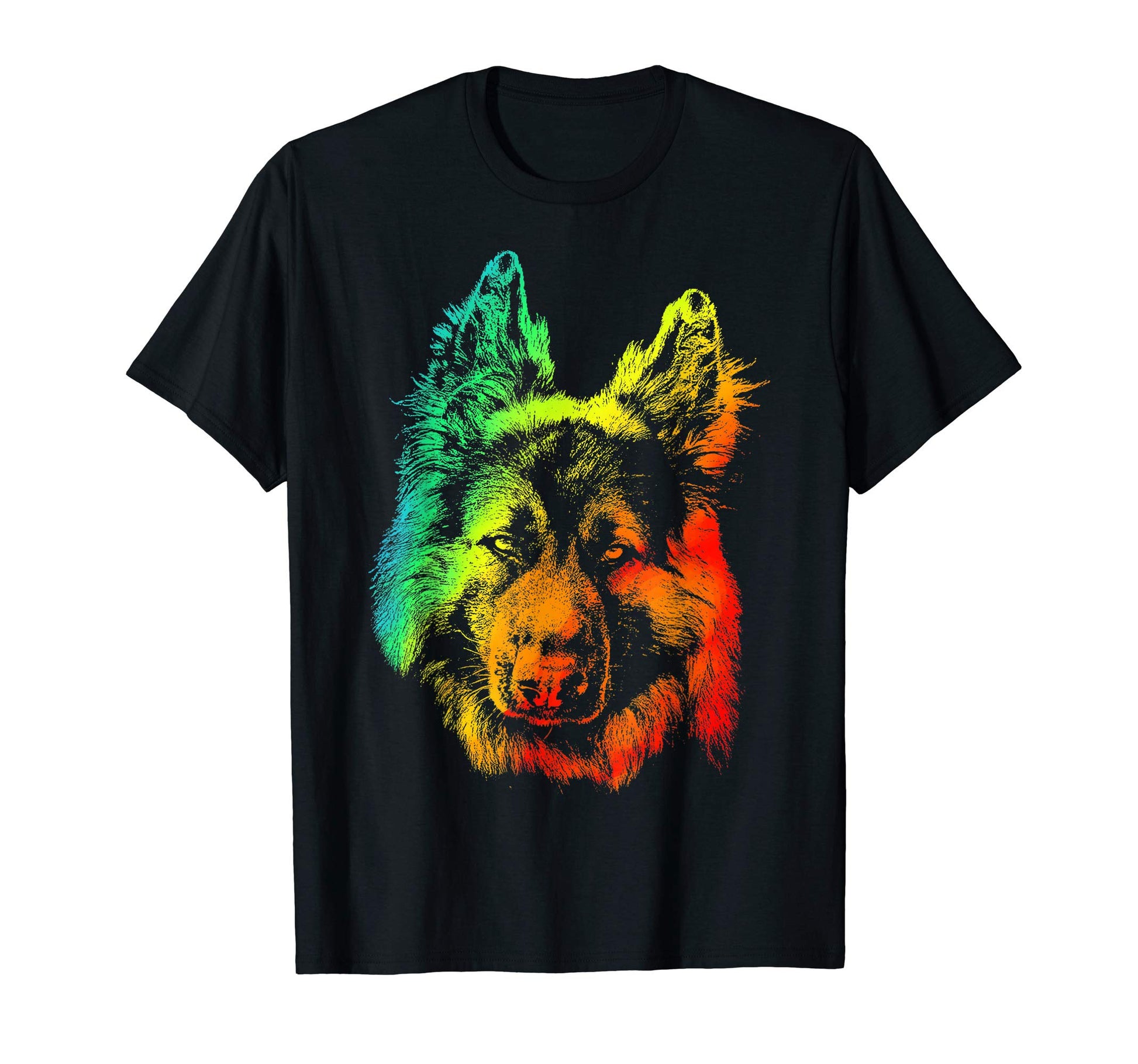 Shiloh Shepherd Colorful Rainbow T-Shirt - Aesthetic Graphic Unisex - T-Shirt, Sweatshirt, Hoodie