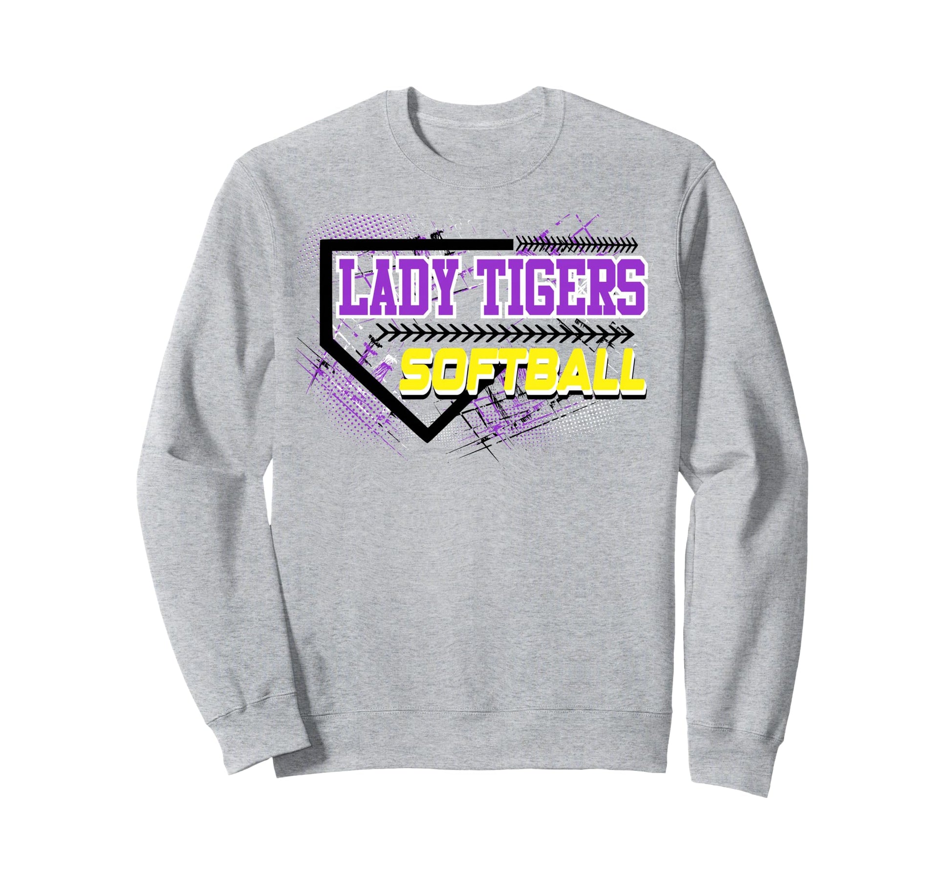 Lady Tigers Softball Mom Game Day Sweatshirt - Graphic Print Men Women - T-Shirt, Sweatshirt, Hoodie