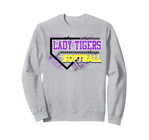 Lady Tigers Softball Mom Game Day Sweatshirt - Graphic Print Men Women - T-Shirt, Sweatshirt, Hoodie