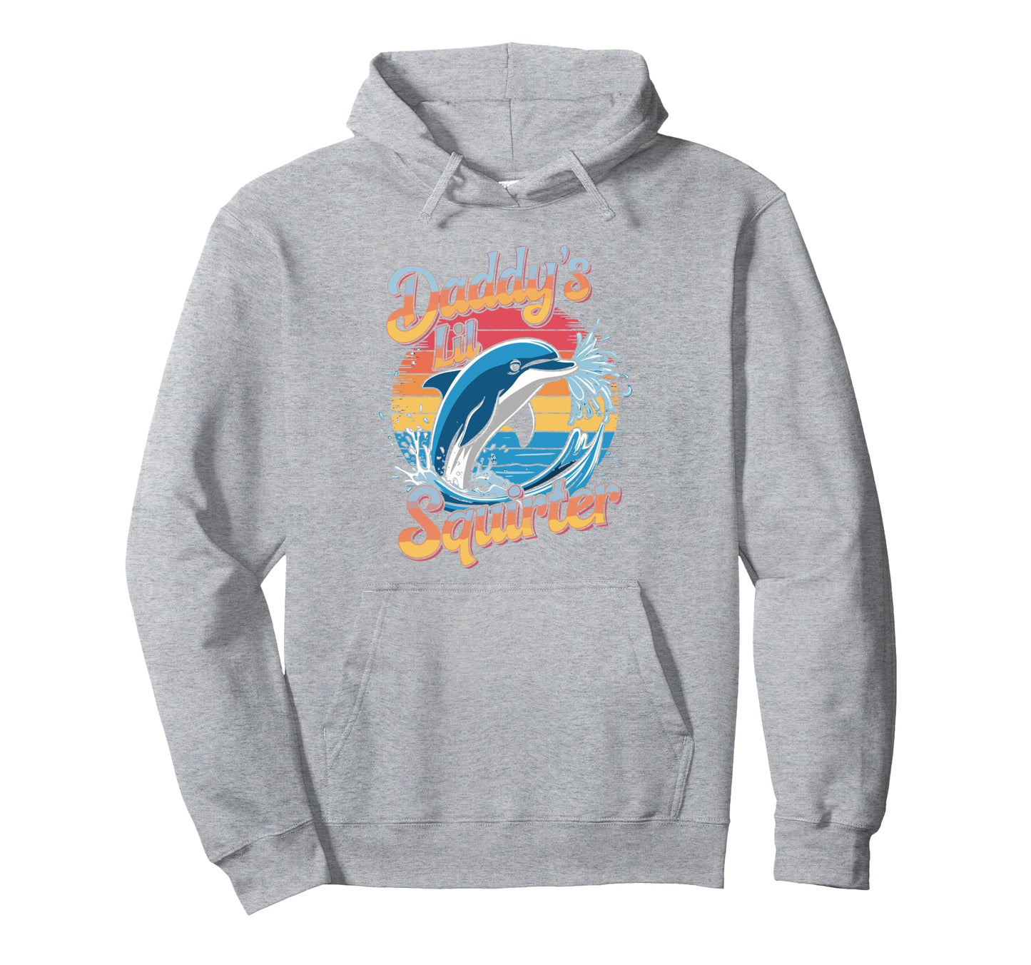Funny Whale Rainbow Hoodie - Fun Novelty Design for Adults - T-Shirt, Sweatshirt, Hoodie
