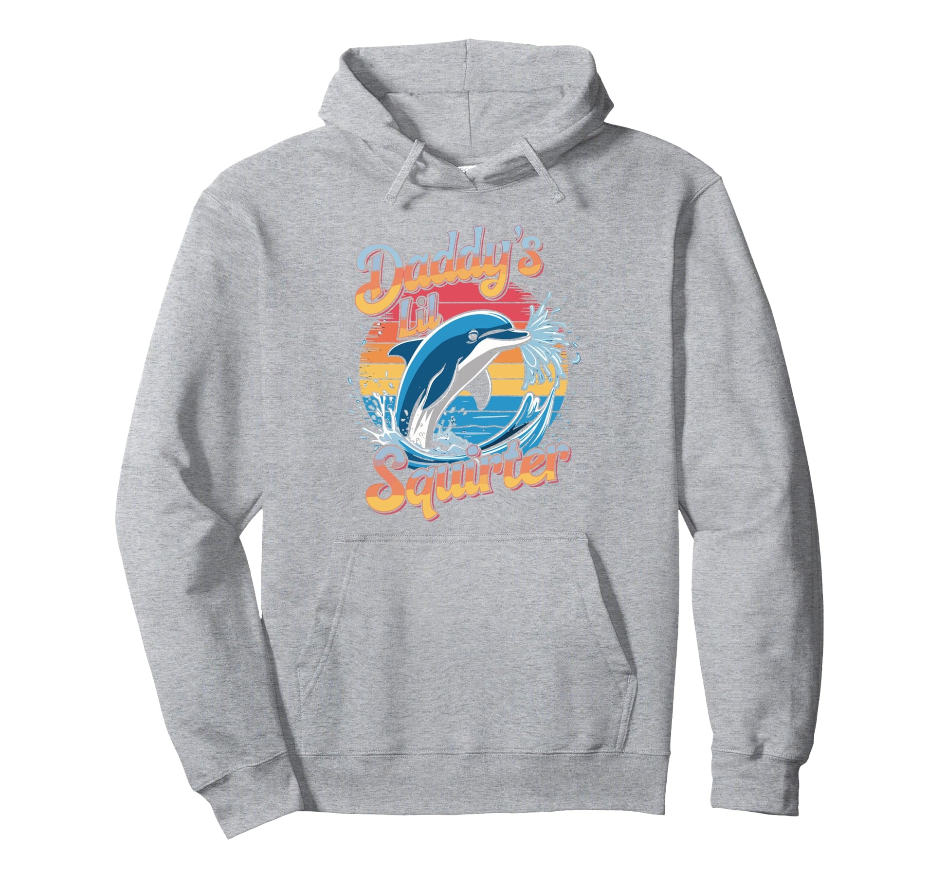 Funny Whale Rainbow Hoodie - Fun Novelty Design for Adults - T-Shirt, Sweatshirt, Hoodie
