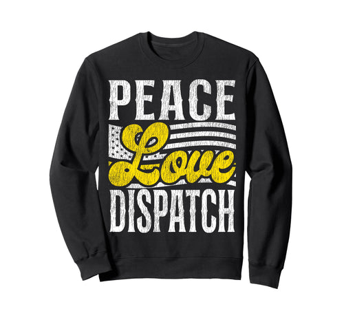 911 Dispatcher Thin Gold Yellow Line Sweatshirt - Aesthetic Graphic Unisex - T-Shirt, Sweatshirt, Hoodie