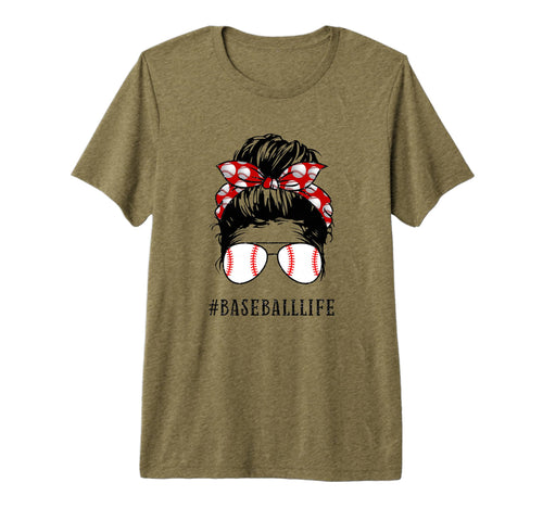 Mom Messy Hair Bun Aviators Glasses T-Shirt - Aesthetic Graphic Unisex - T-Shirt, Sweatshirt, Hoodie