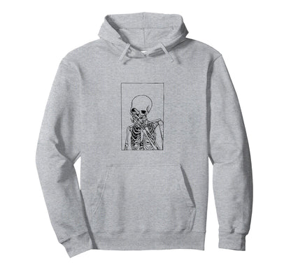Aesthetic Skeleton Hoodie - Unique Graphic for Adults - T-Shirt, Sweatshirt, Hoodie