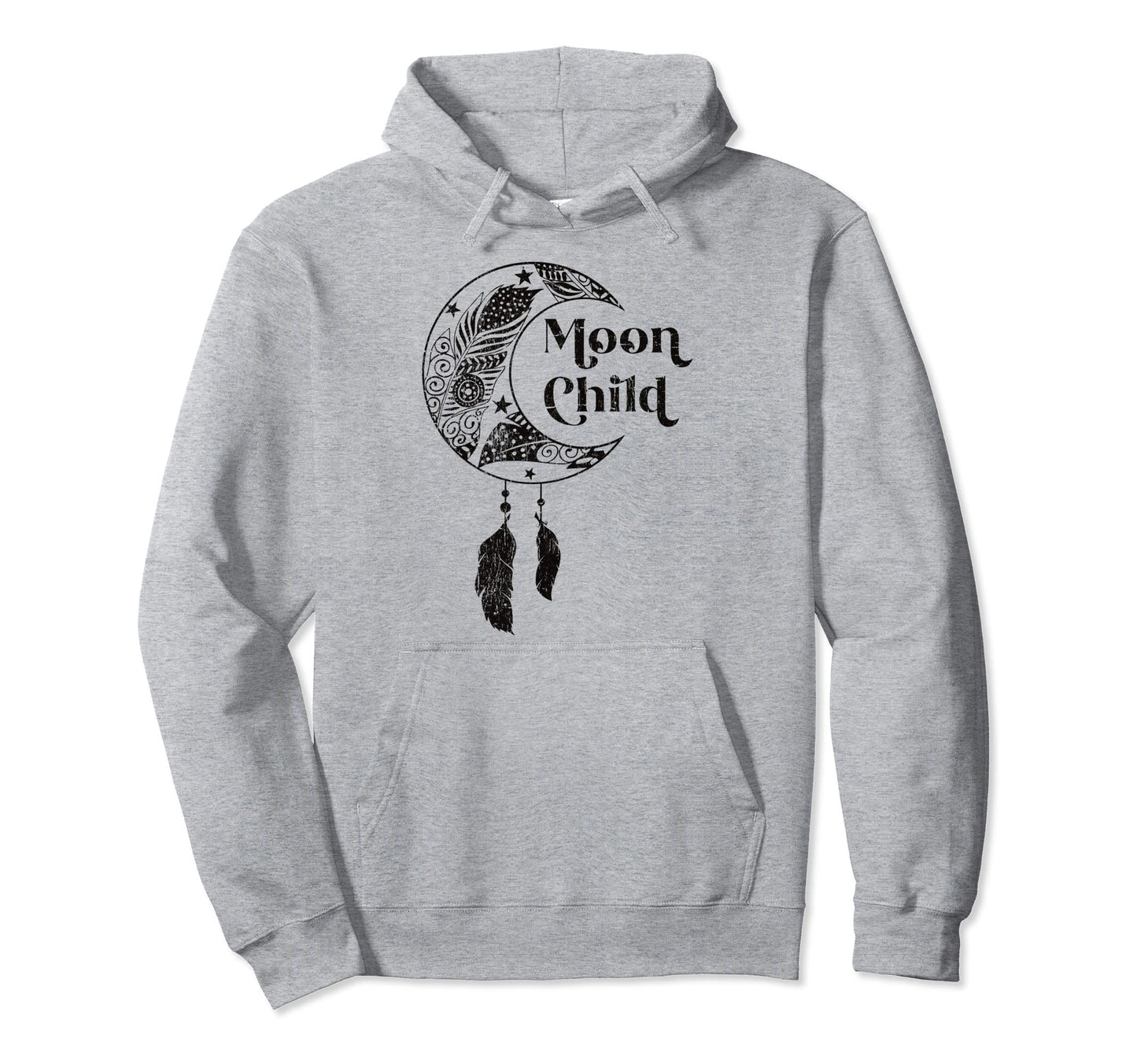 Moon Child Hippie Boho Dream Catcher Hoodie - Aesthetic Graphic for Adults - T-Shirt, Sweatshirt, Hoodie