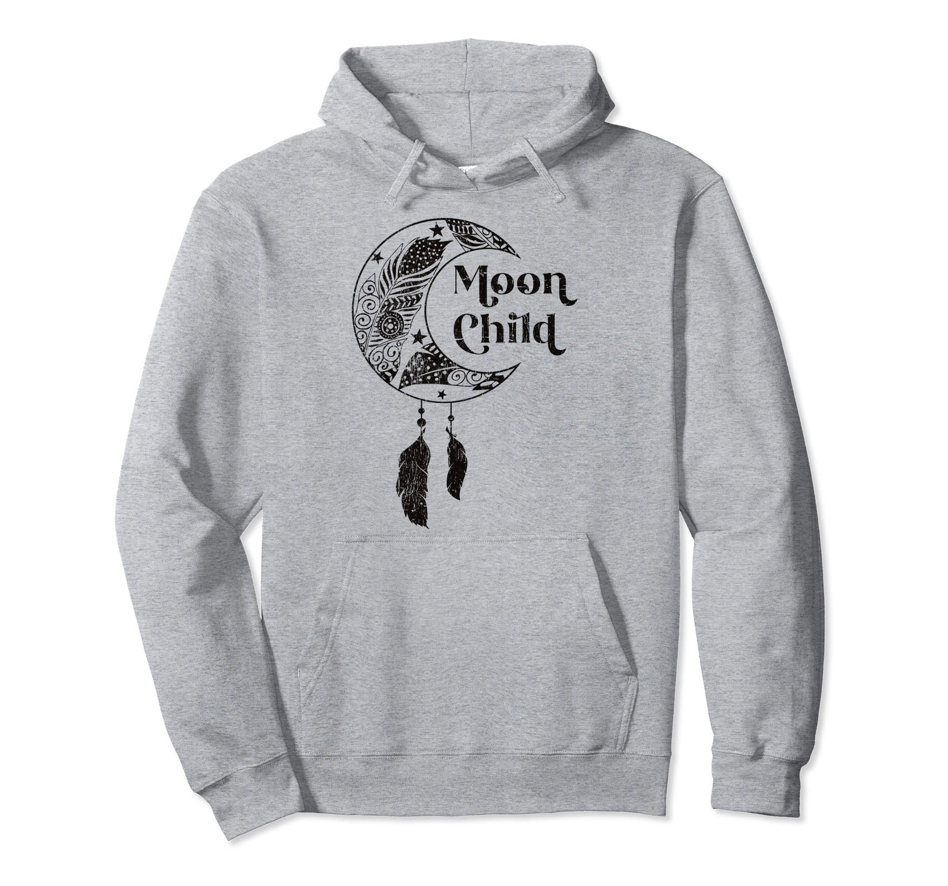 Moon Child Hippie Boho Dream Catcher Hoodie - Aesthetic Graphic for Adults - T-Shirt, Sweatshirt, Hoodie