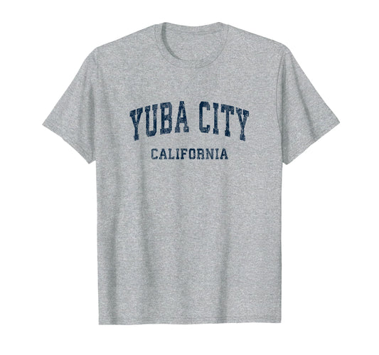 Yuba City California Ca Varsity T-Shirt - Fun Novelty Design for Adults - T-Shirt, Sweatshirt, Hoodie