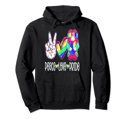 Peace Love Gnome Peace Love Gnomes Hoodie - Trendy Graphic for Adults - T-Shirt, Sweatshirt, Hoodie