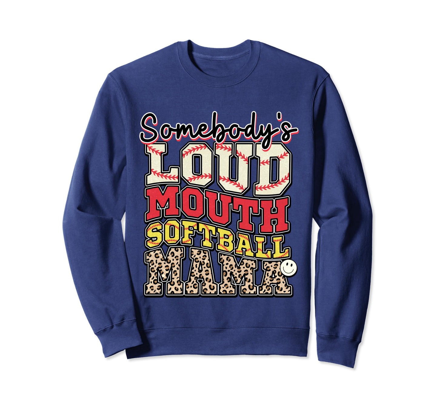 Softball Mom Player Team Mama Sports Sweatshirt - Graphic Print Men Women - T-Shirt, Sweatshirt, Hoodie