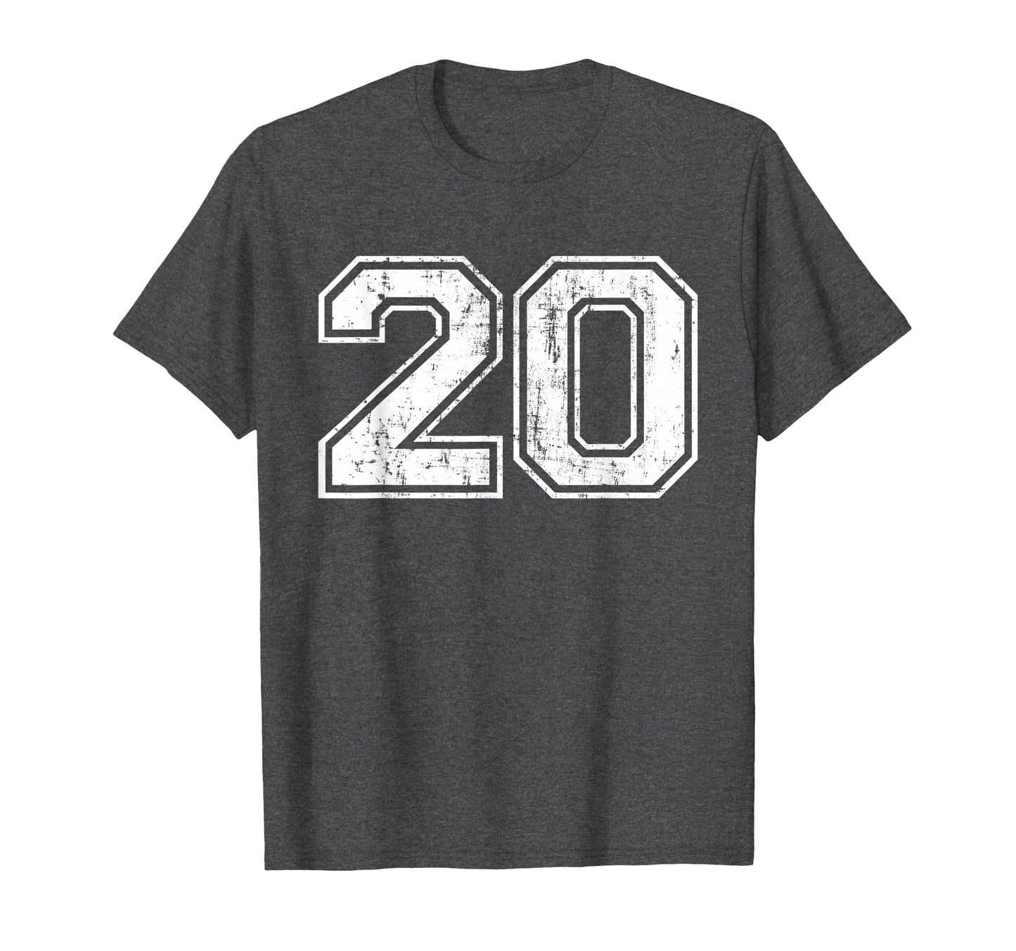 Number 20 Varsity Distressed Sports T-Shirt - Streetwear Style Men Women - T-Shirt, Sweatshirt, Hoodie