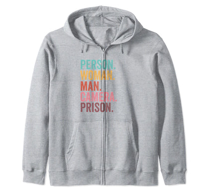 Person Camera Prison Tess T-Shirt - Aesthetic Graphic Unisex - T-Shirt, Sweatshirt, Hoodie
