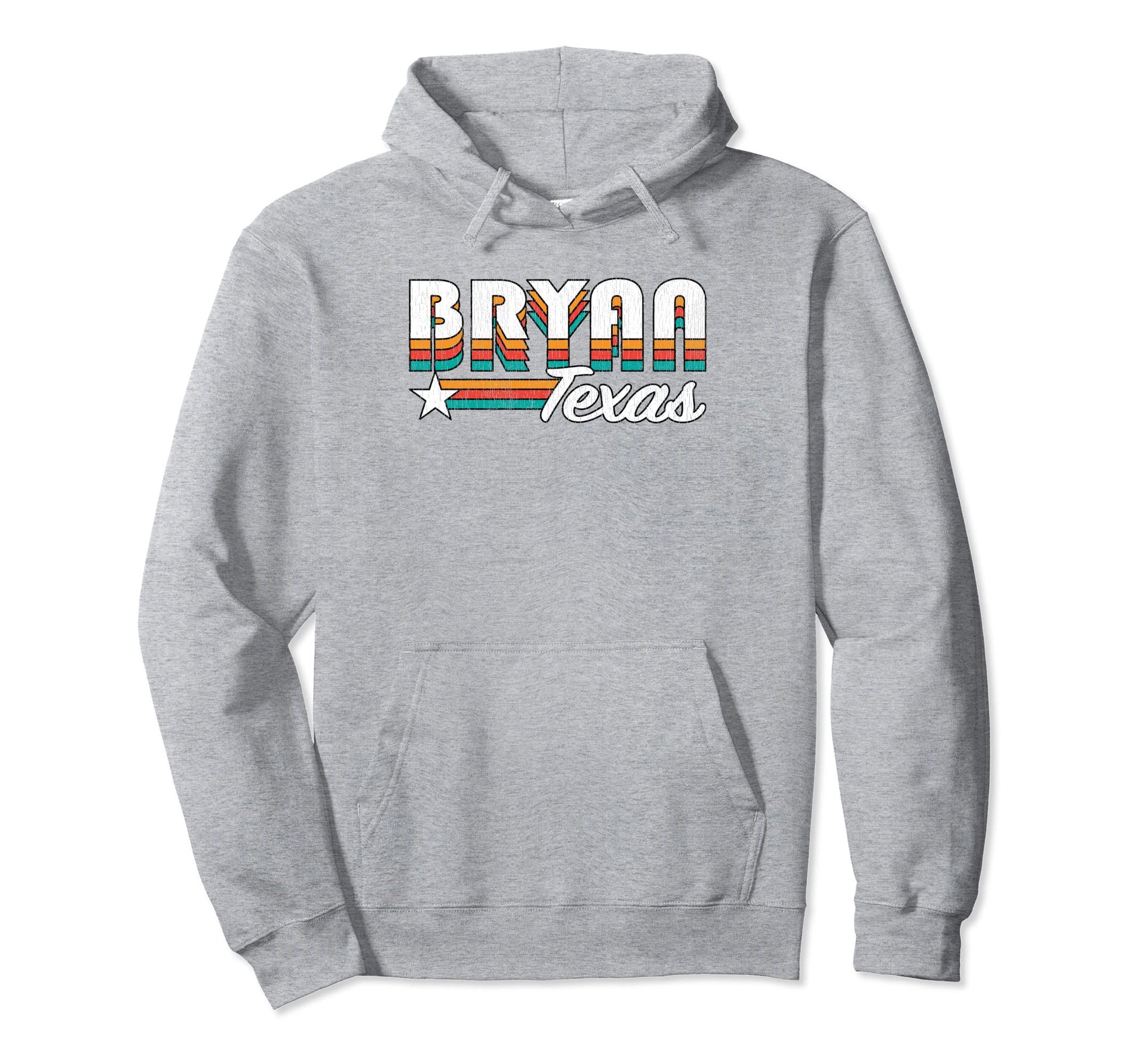 Bryan Tx Bryan Texas Rainbow Hoodie - Novelty Apparel Men Women - T-Shirt, Sweatshirt, Hoodie