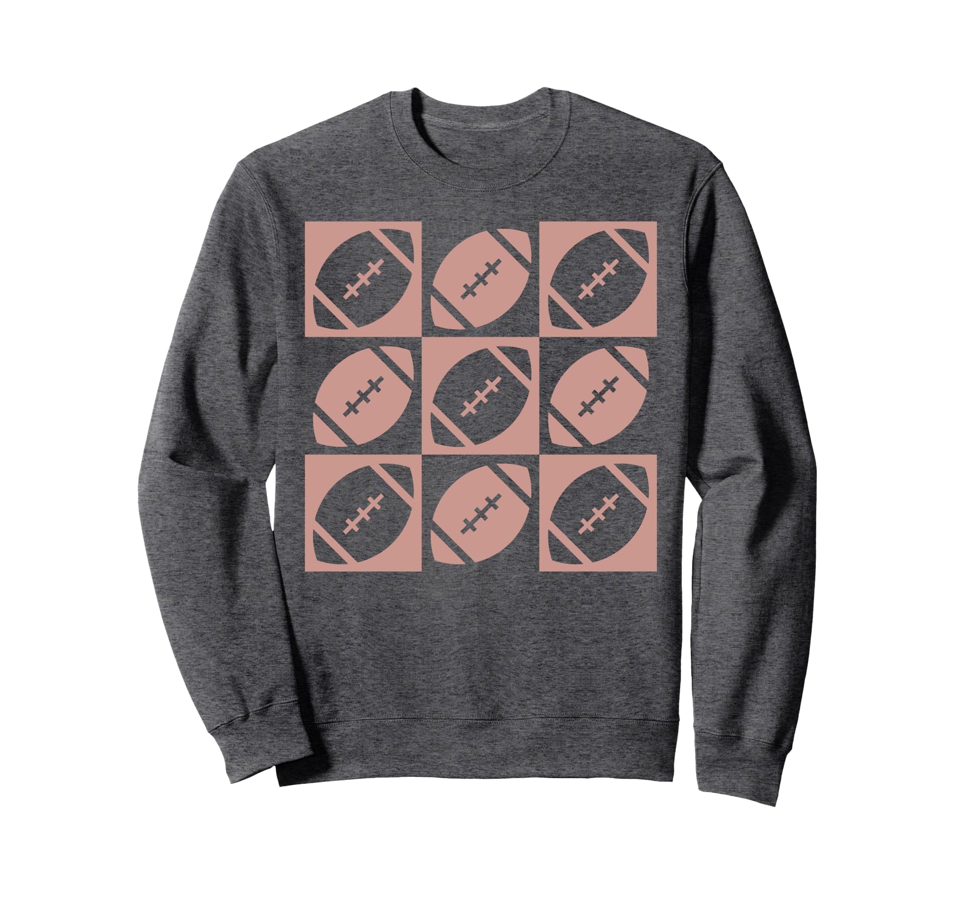 Checkered Football Football Mom Game Day Sweatshirt - Unique Graphic Unisex - T-Shirt, Sweatshirt, Hoodie