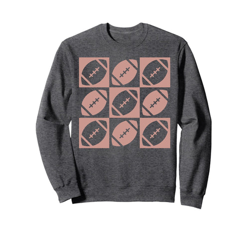 Checkered Football Football Mom Game Day Sweatshirt - Unique Graphic Unisex - T-Shirt, Sweatshirt, Hoodie