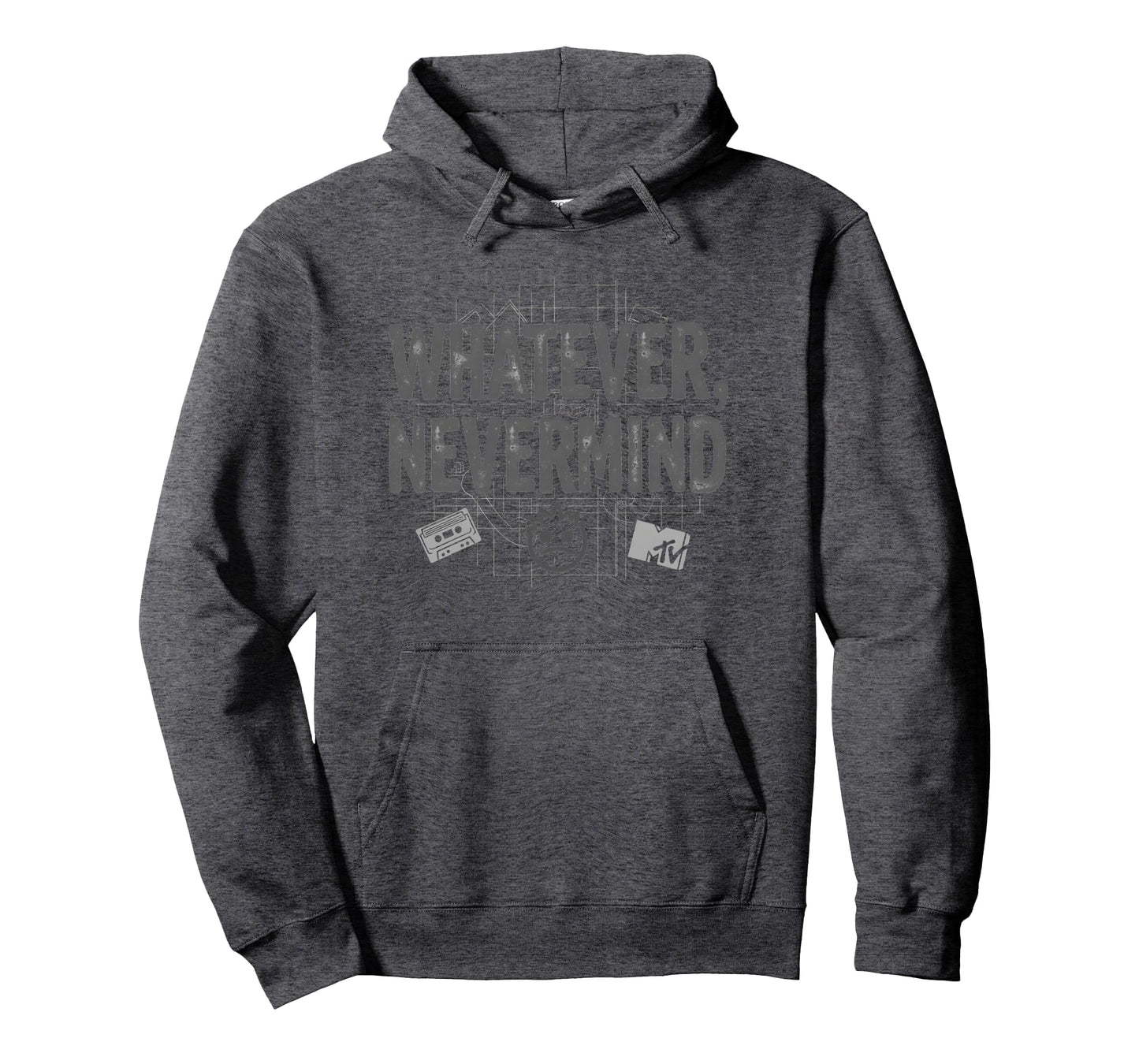 Whatever Nevermind Gen X Nostalgic 90S Hoodie - Novelty Apparel Unisex - T-Shirt, Sweatshirt, Hoodie