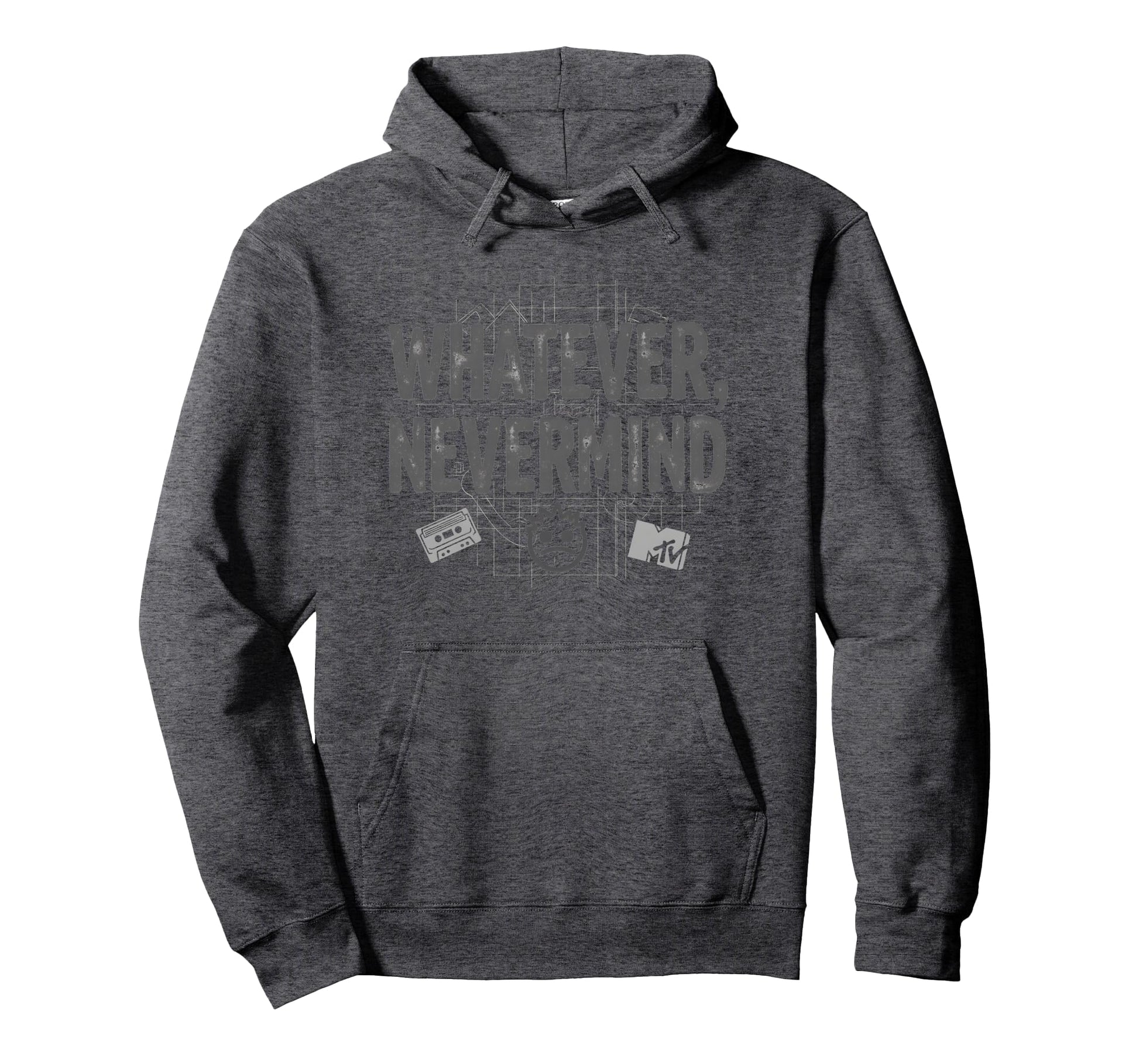 Whatever Nevermind Gen X Nostalgic 90S Hoodie - Novelty Apparel Unisex - T-Shirt, Sweatshirt, Hoodie