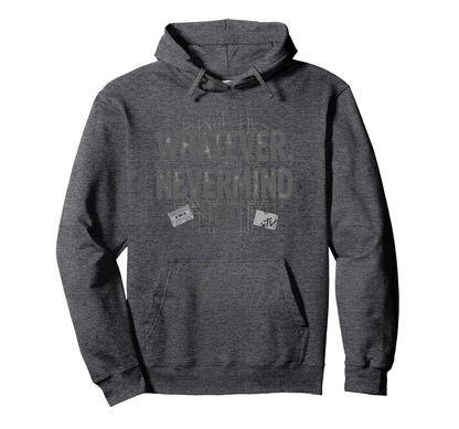 Whatever Nevermind Gen X Nostalgic 90S Hoodie - Novelty Apparel Unisex - T-Shirt, Sweatshirt, Hoodie