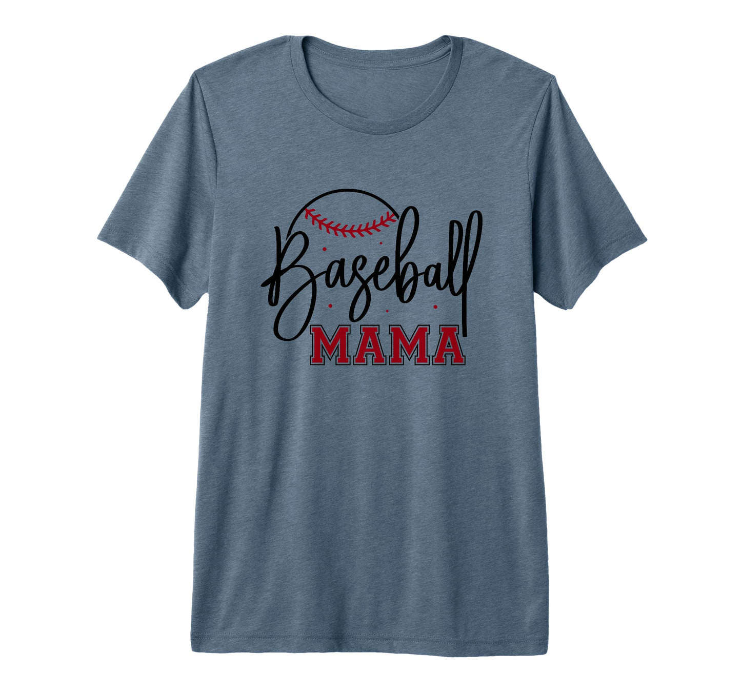 Baseball Mama Sports Baseball Mom Tri T-Shirt - Fun Novelty Design Unisex - T-Shirt, Sweatshirt, Hoodie
