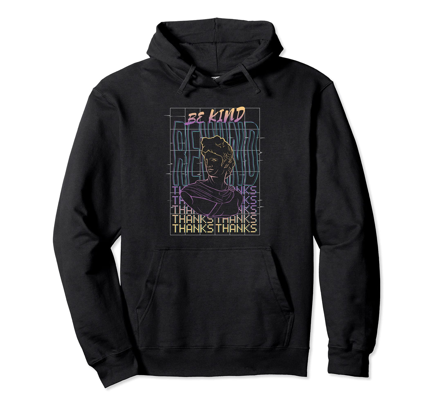 Be Kind Rewind Vaporwave Aesthetics Hoodie - Casual Everyday Wear Unisex - T-Shirt, Sweatshirt, Hoodie