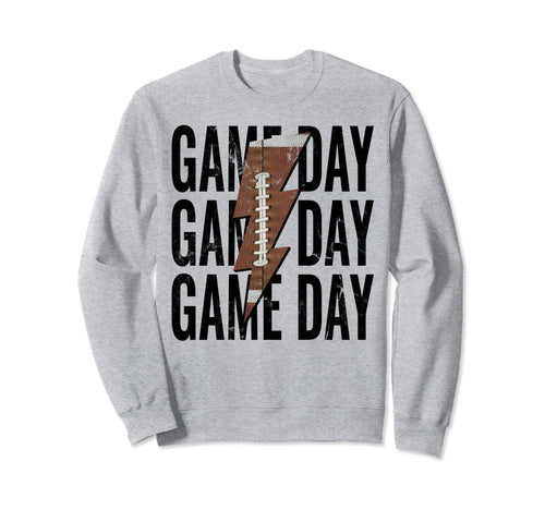 Womens Football Mom Leopard Game Day Sweatshirt - Trendy Graphic Men Women - T-Shirt, Sweatshirt, Hoodie