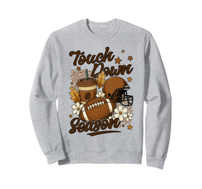 Touchdown Season Leopard Game Day Sweatshirt - Custom Art Print for Adults - T-Shirt, Sweatshirt, Hoodie